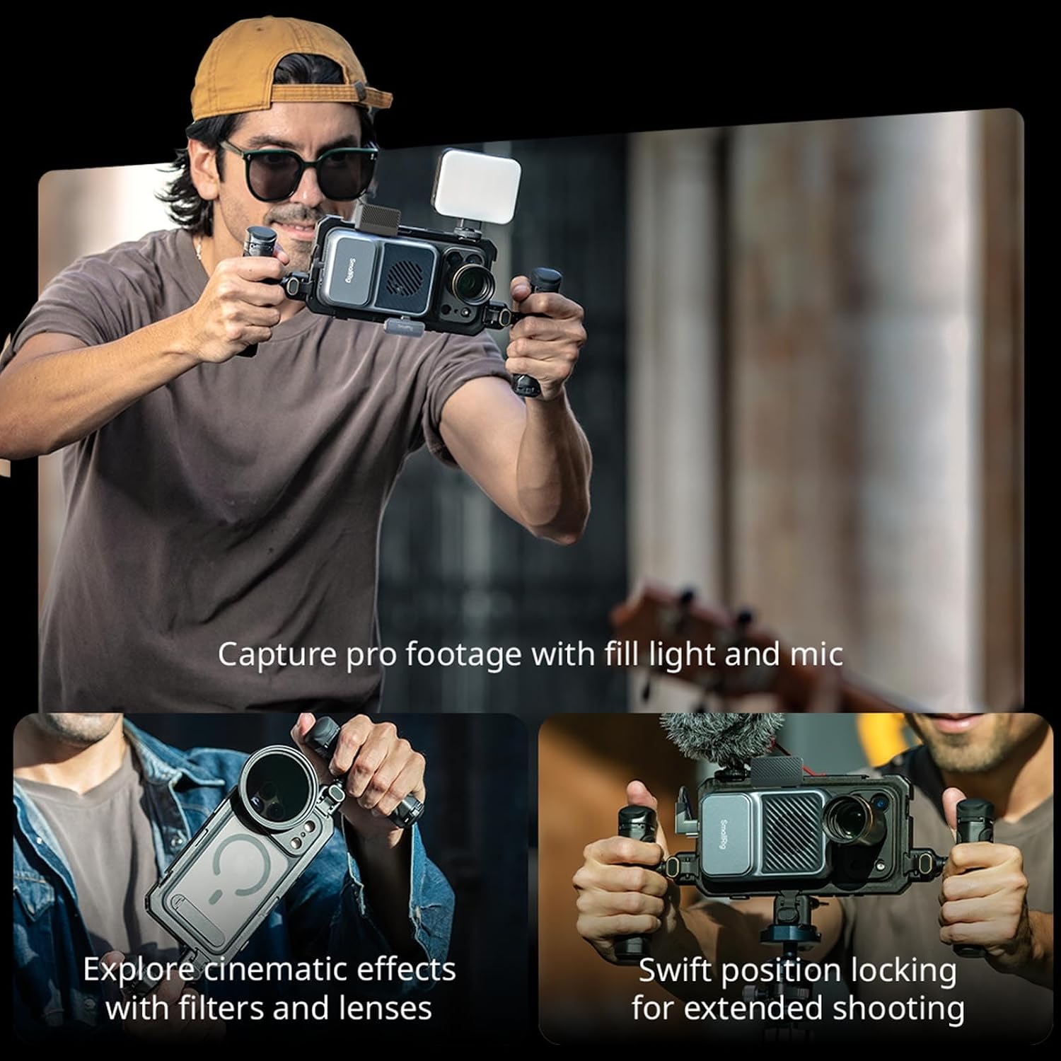 Thumbnail 3 de SmallRig Phone Video Cage Dual Handheld Kit for iPhone 17 Pro Max (5541)