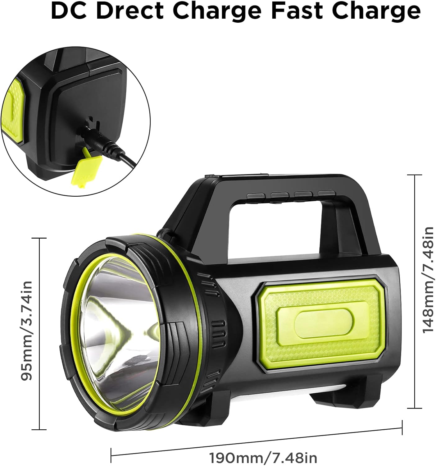 Thumbnail 6 de Vvciic Flashlight Rechargeable Spotlight 1,000 lm 🔦