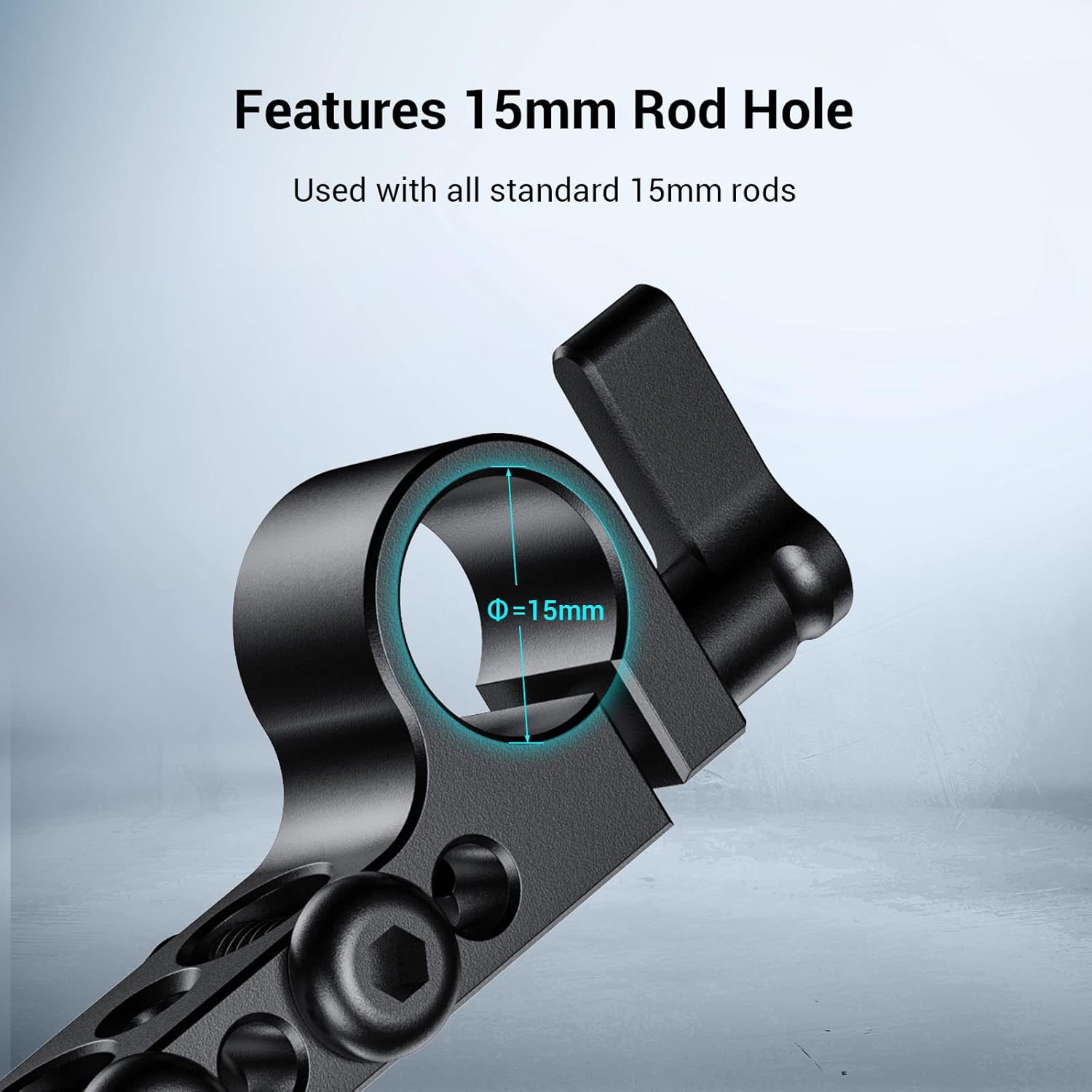 Thumbnail 6 de SMALLRIG Dual Rod Clamp 15 mm