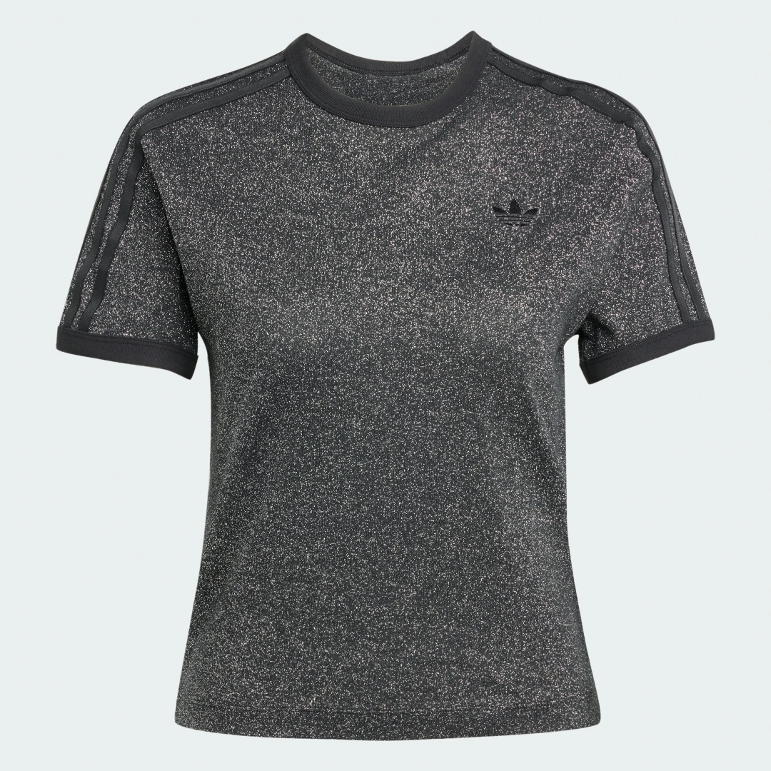 Detalle 2 de adidas Camiseta Adicolor Glitter Cali (Negro)