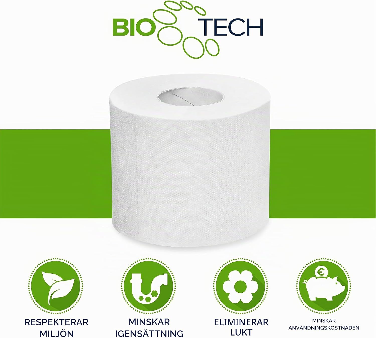 Detalle 2 de Papernet Bio Tech SOF99040 toalettpapper, 2-lagers ren cellulosa, 27,5 m
