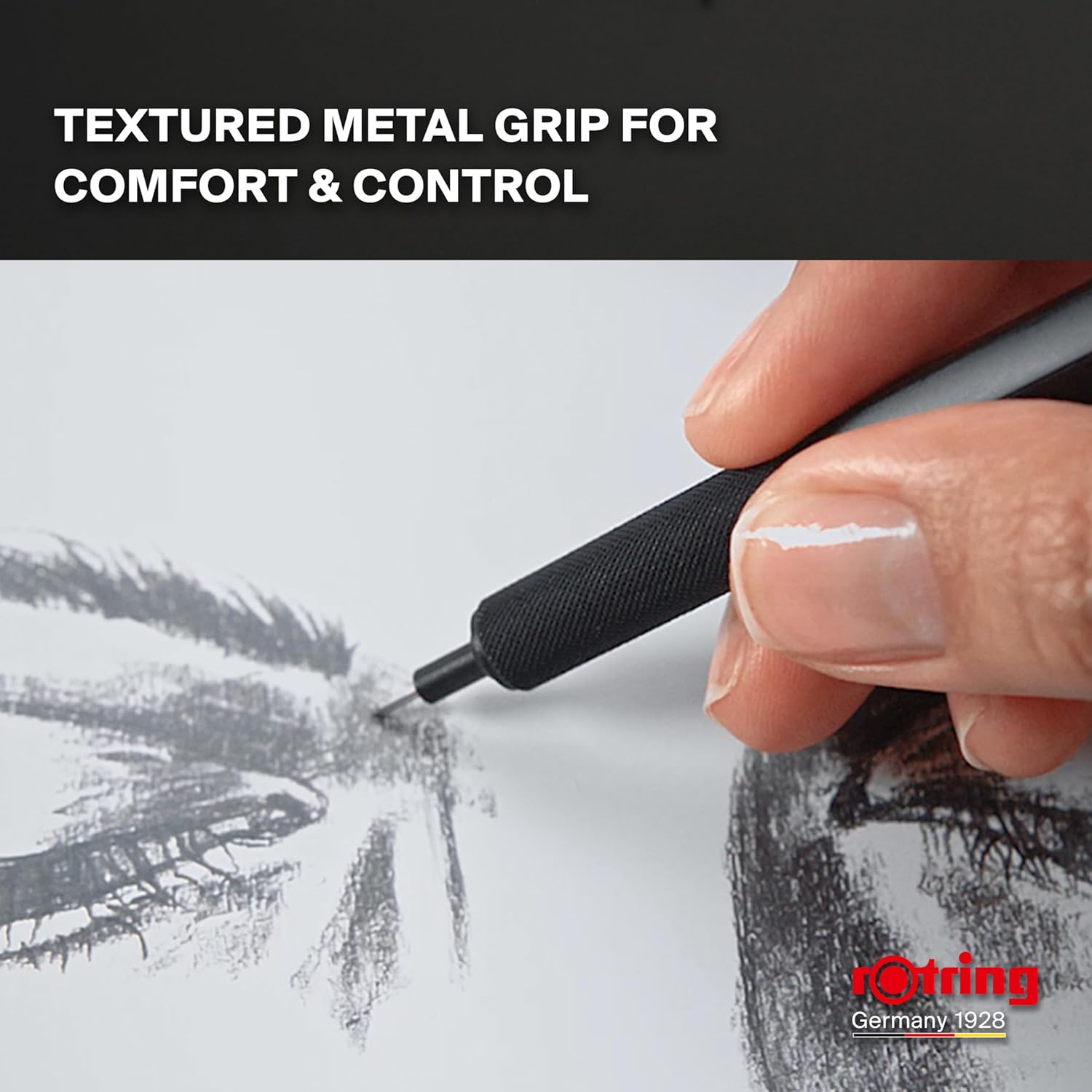 Thumbnail 2 de rOtring 500 Druckbleistift mit 0,5 mm Mine – blauer Schaft für präzises Zeichnen