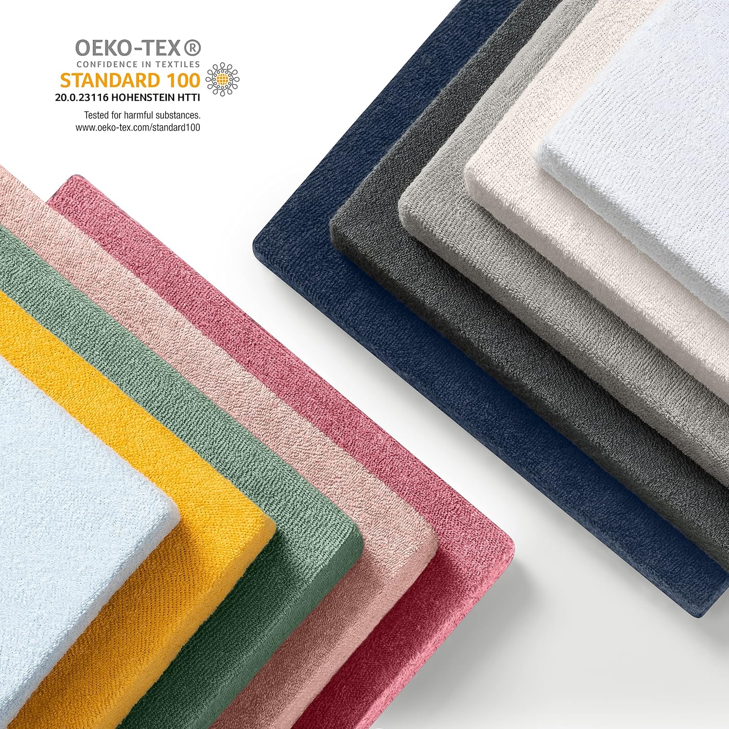 Detalle 2 de Laleni Terry Fitted Sheet 40x90cm for Cribs, Dark Ocean Blue