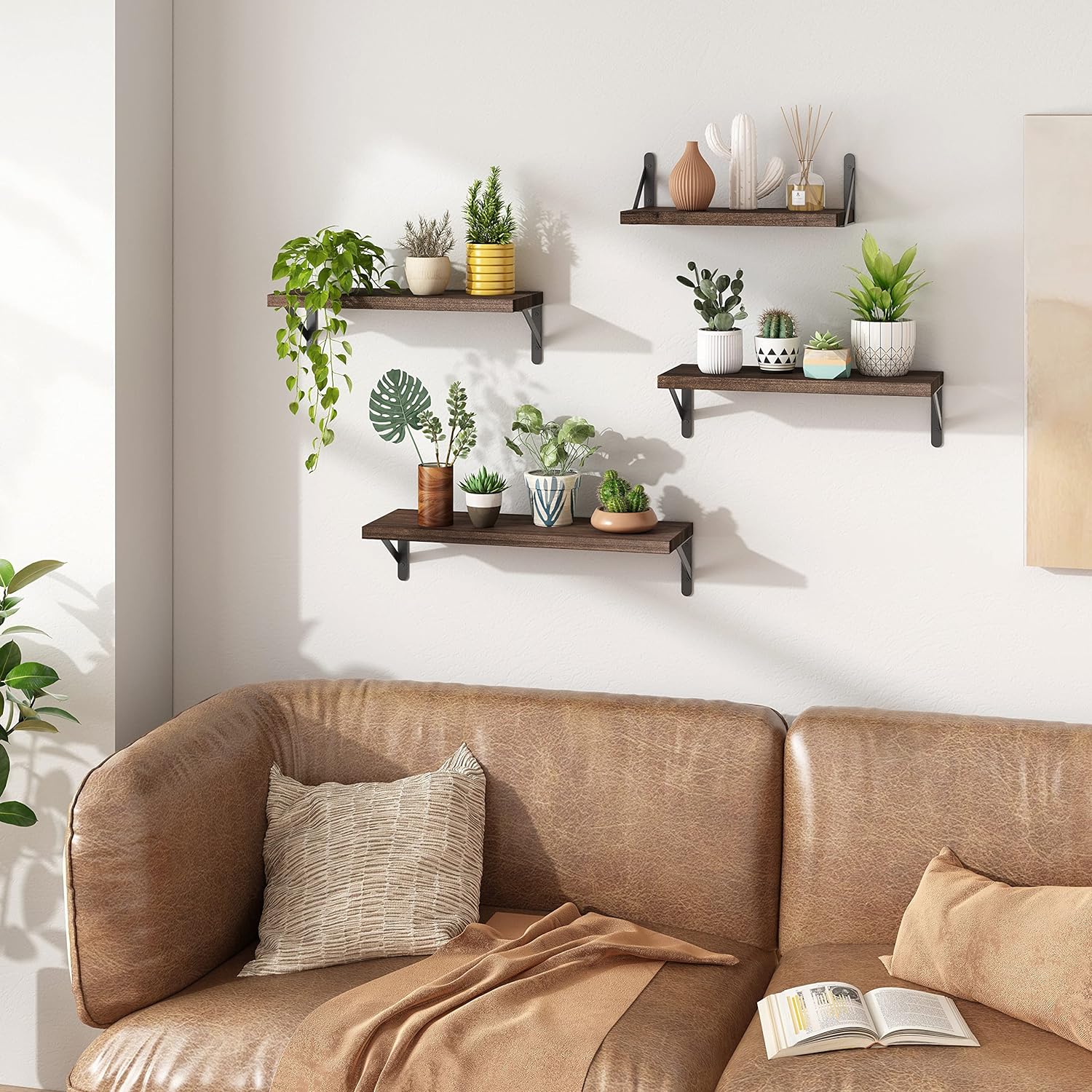 Thumbnail 5 de YGEOMER Floating Shelves Set of 4