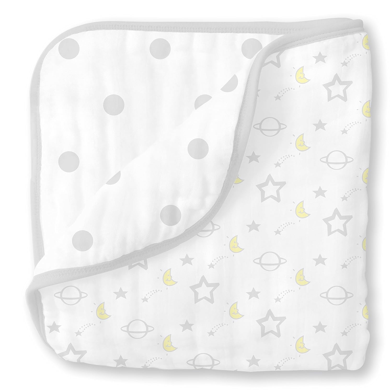 Detalle de SwaddleDesigns Cotton Muslin Blanket, 46 x 46 Inches