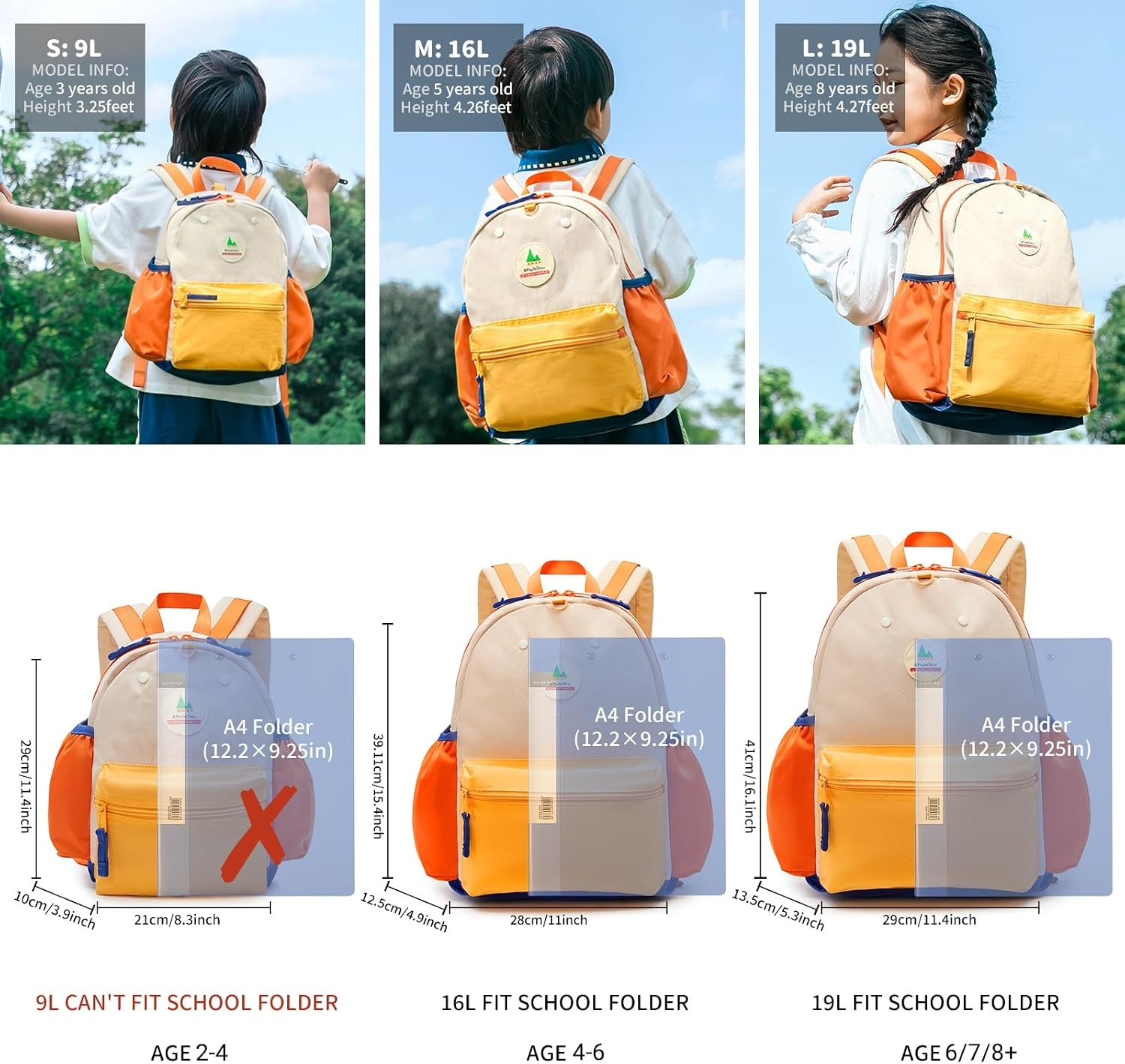 Detalle de shukiku Toddler Backpack 29 cm for ages 2–10