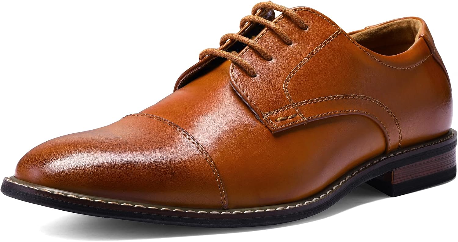 Detalle de MERIDOS Men's Wingtip Oxford Dress Shoes with Rubber Sole and Removable Foam Insole