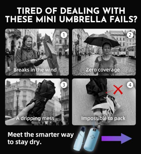 Thumbnail 7 de LILAC Compact Travel Umbrella: a small folding option for bags