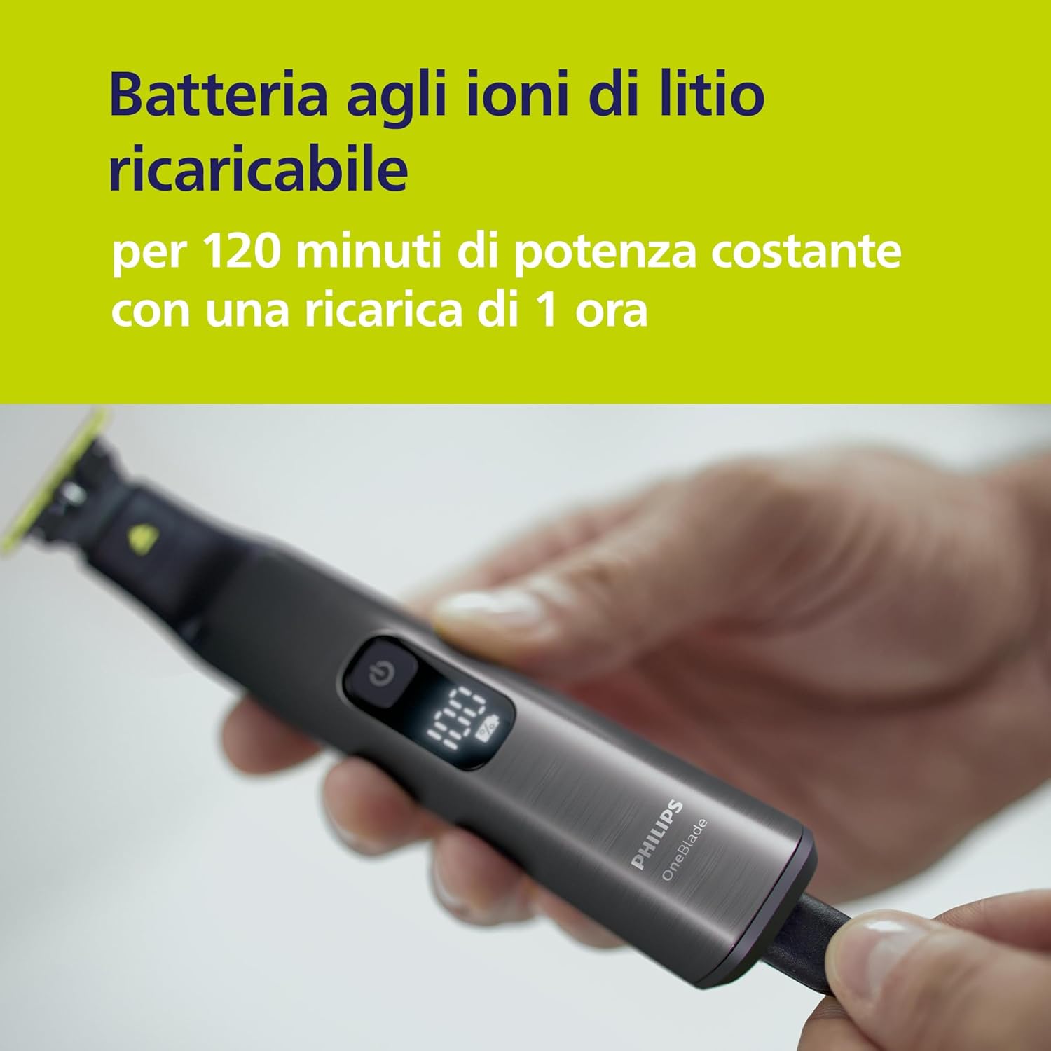Thumbnail 5 de Philips OneBlade Pro 360 QP6652/35 — Regolabarba e depilatore completo per viso e corpo