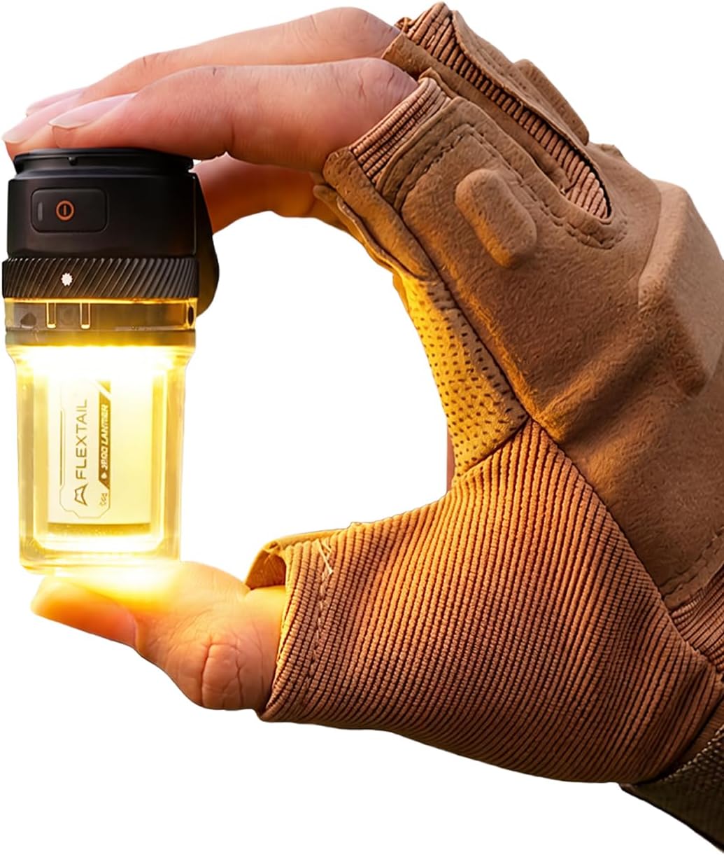 Detalle de FLEXTAILGEAR ZL650cht Zero Lantern LED Camping Lantern, 300 Lumens, USB-C