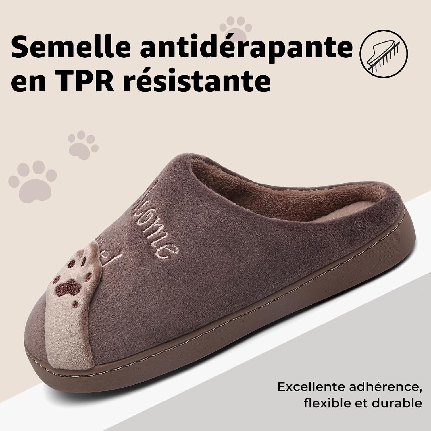Thumbnail 4 de Mishansha Chaussons mignons chaud et antidérapant