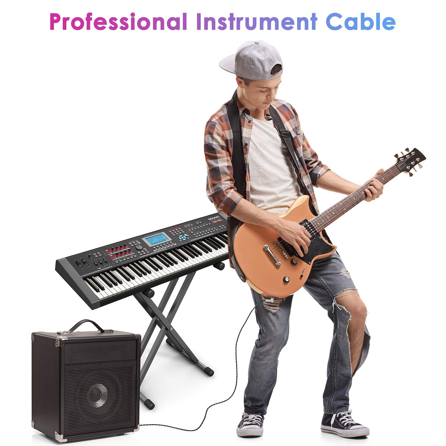 Thumbnail 6 de Sovvid 15FT 2-Pack instrument cable