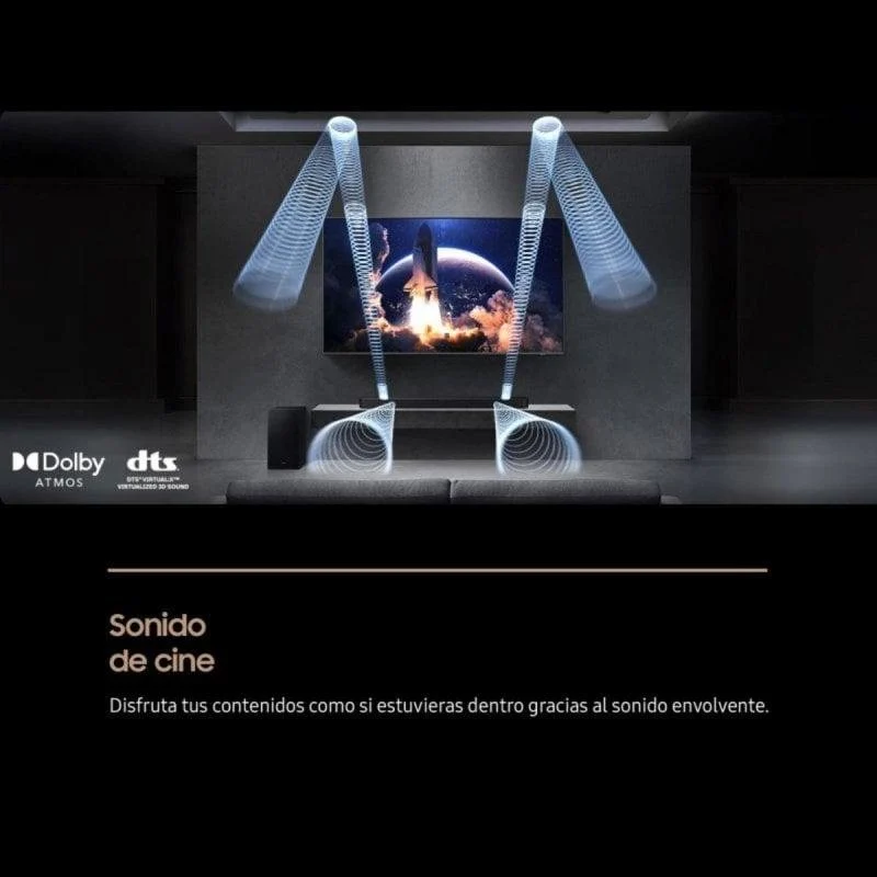 Thumbnail 1 de Samsung HW-Q600F barra de sonido 3.1.2 con subwoofer inalámbrico, Dolby Atmos y HDMI eARC