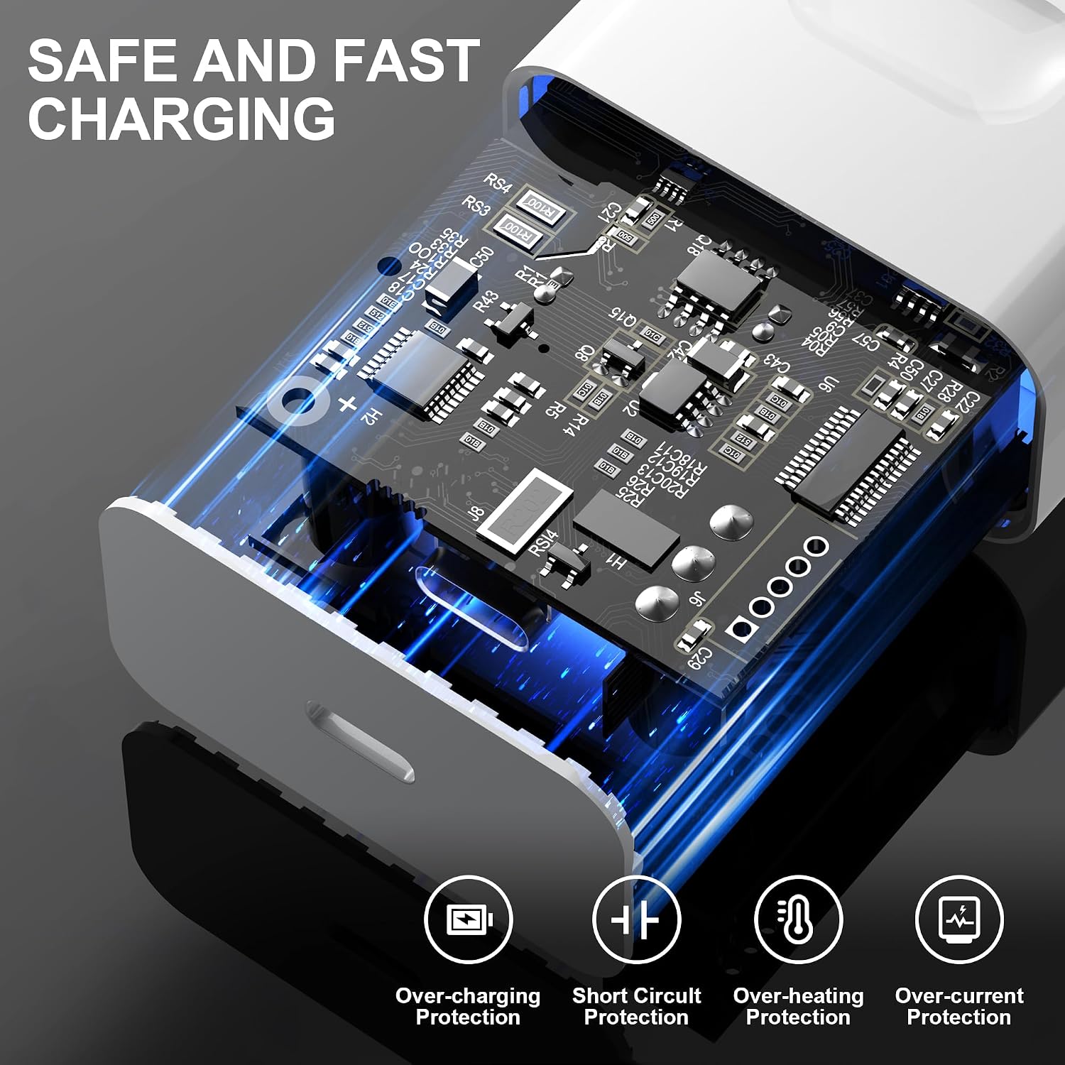 Detalle 2 de Caricabatterie USB-C per iPhone 14/13/12/11/SE 2 m cavo