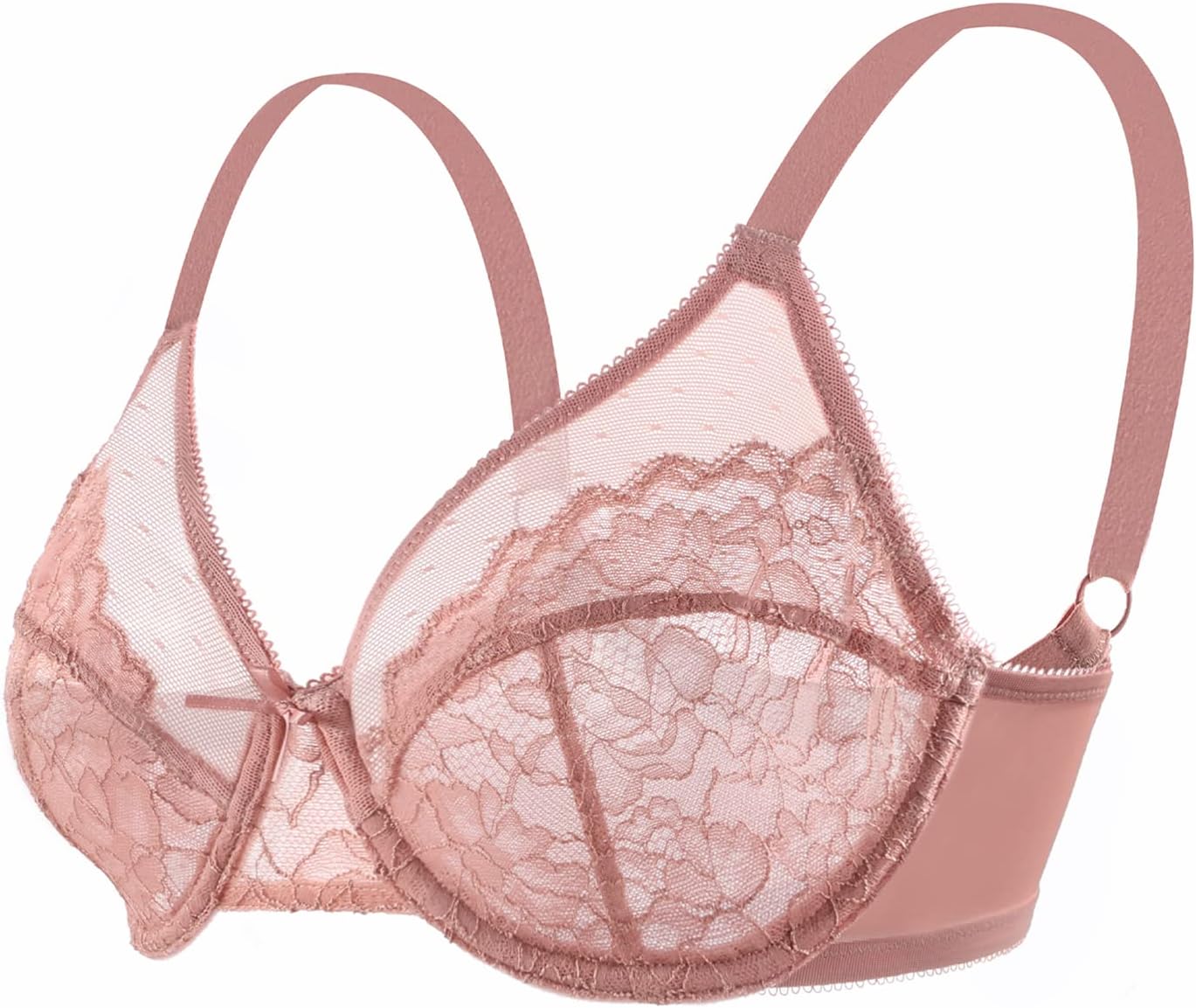 Thumbnail 3 de HSIA Enchante Minimizer Bra: Full Coverage, Floral Lace, Plus Size