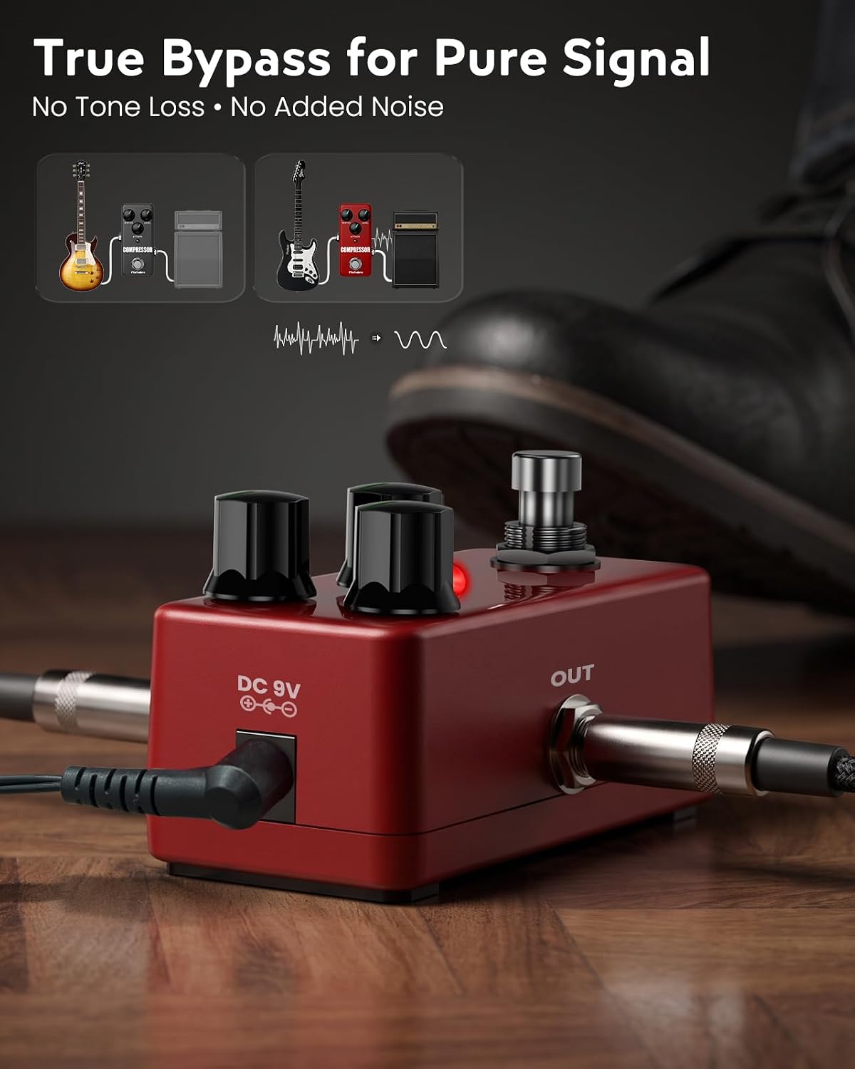 Detalle de Flatsons Compressor Pedal with Metal Housing