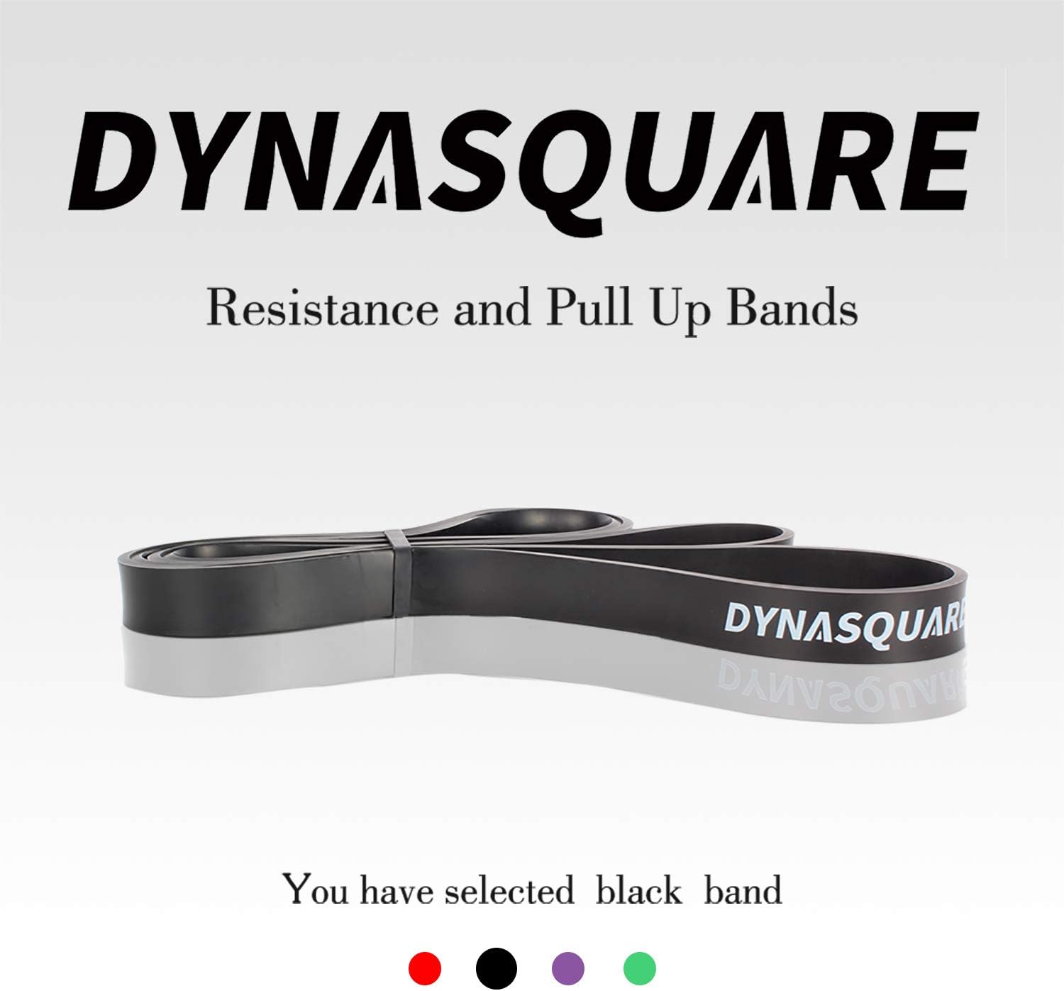 Detalle de DYNASQUARE Resistance Bands, 4-Pack with Four Resistance Levels