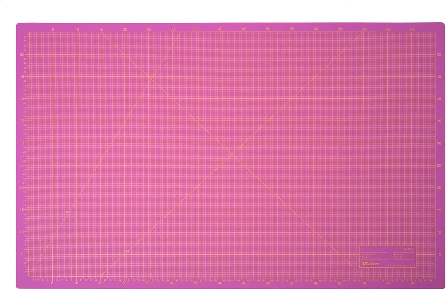 Thumbnail 6 de Victor Schneidematte Violett Pink 60x90 cm – 3-lagig, selbstheilend, beidseitig gerastert