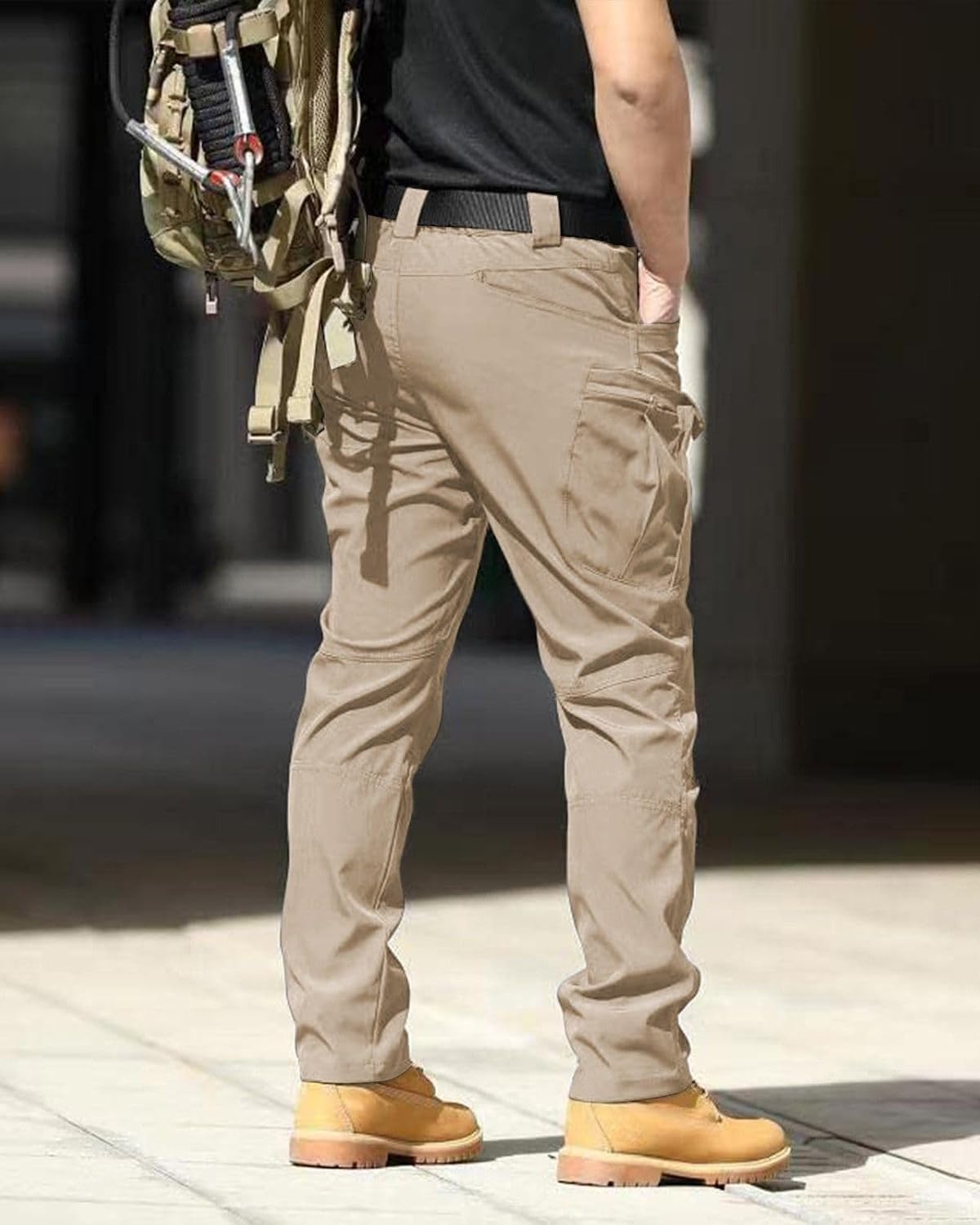 Detalle de Boonlight Men's Lightweight Tactical Pants, Water-Resistant Ripstop Cargo
