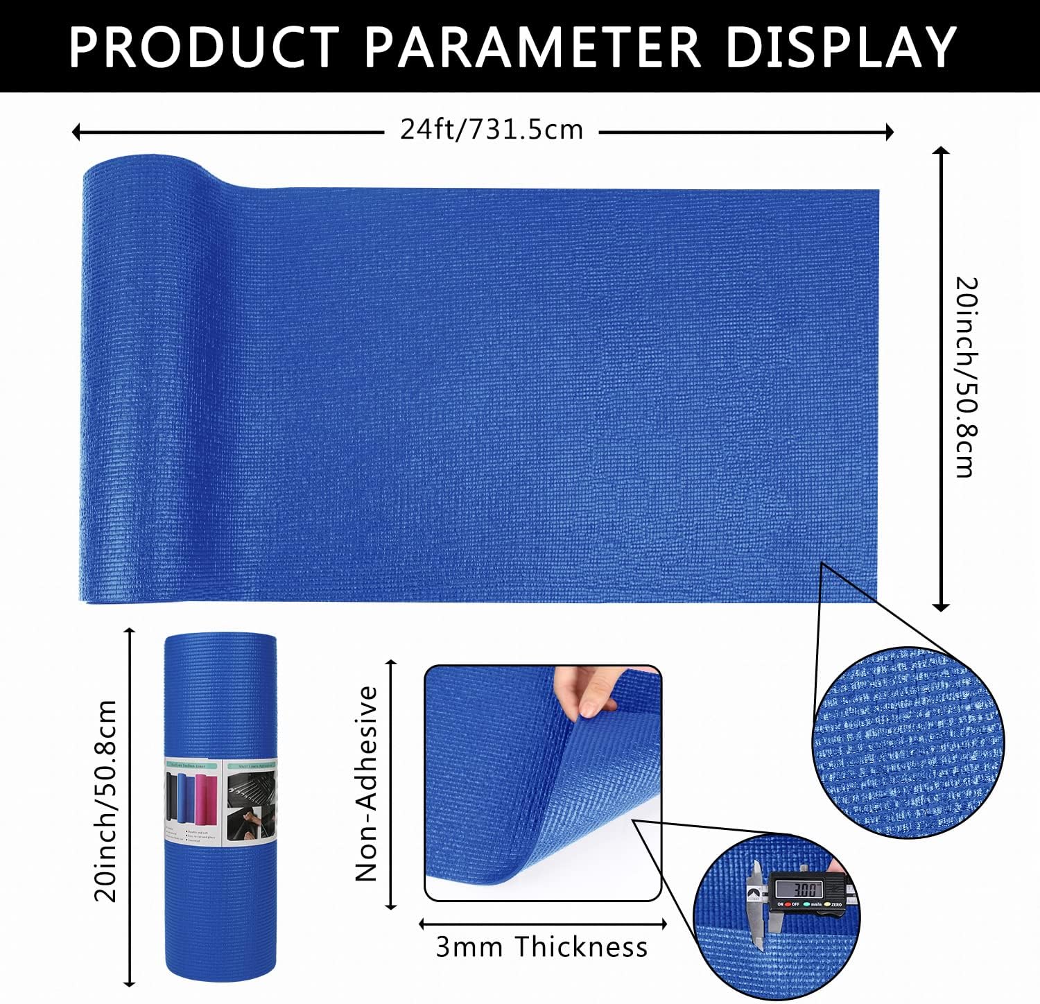 Detalle 2 de Foam Toolbox Liner Drawer Mat 1/8" 20in x 24ft