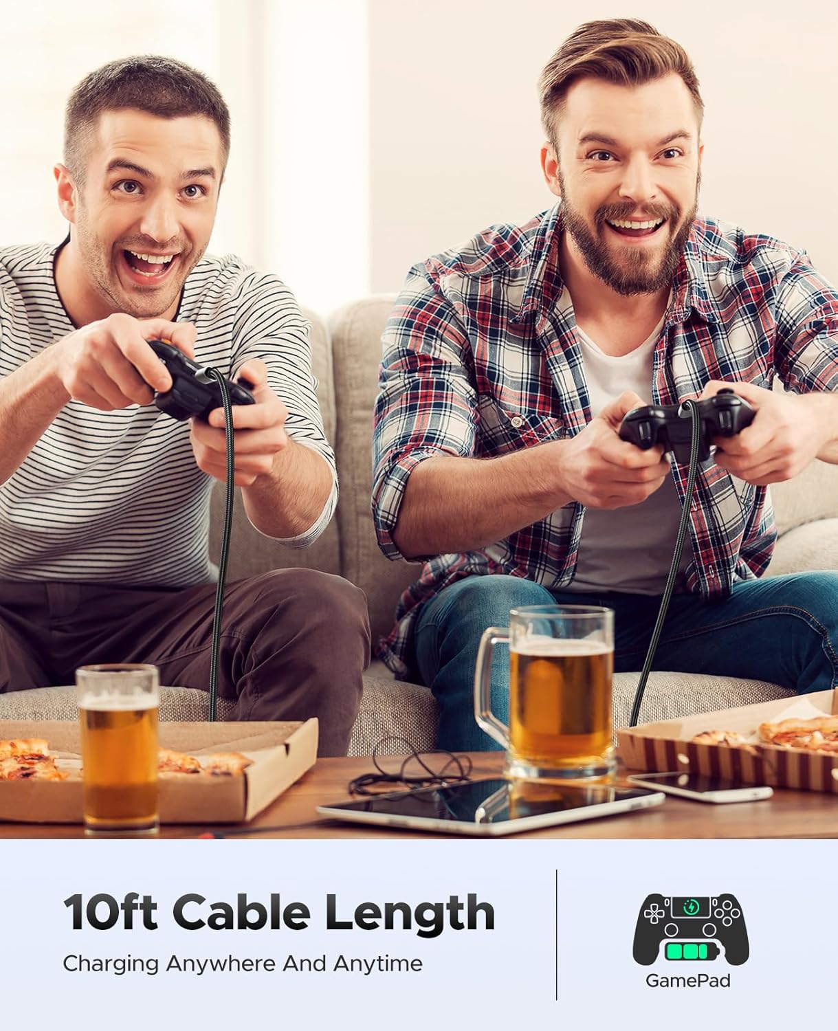 Thumbnail 1 de ORICO Cable USB-C a USB-C, 100W PD, Larga Duración, 2 Uds. ⚡