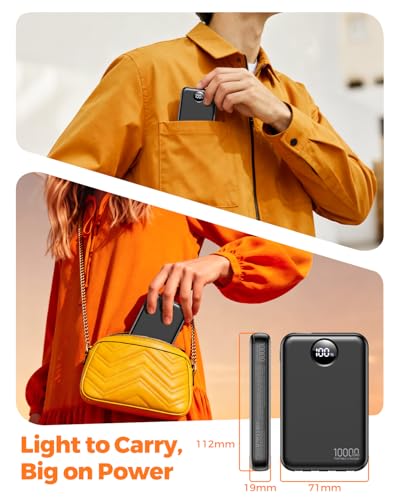 Thumbnail 1 de Zmmyuluo Power Bank 10000mAh with 4 Built-in Cables and LED Display