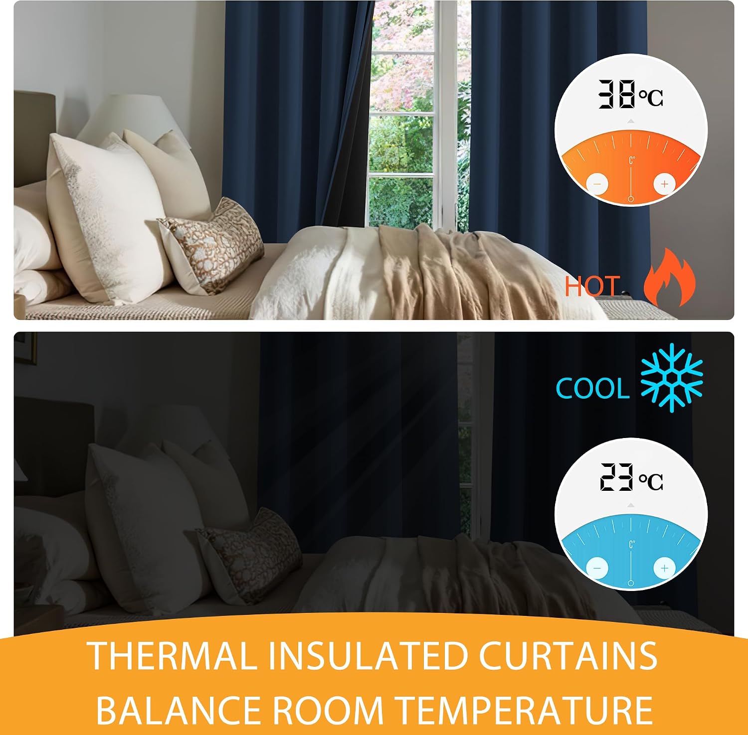 Thumbnail 4 de RYB HOME 108-Inch Blackout Curtains