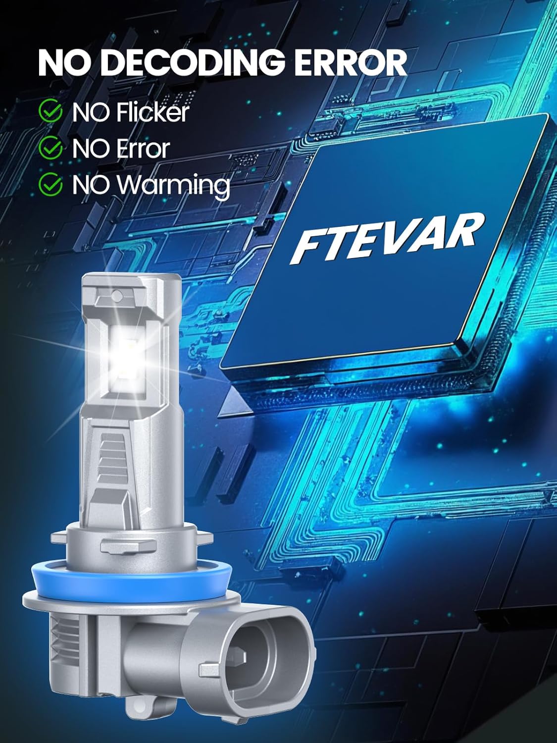 Thumbnail 5 de FTEVAR 9005 H11 LED Fog Bulbs 60000LM