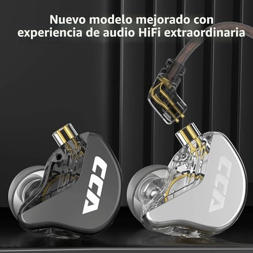 Thumbnail 7 de Keephifi CCA CRA In Ear Monitor – IEM con Diafragma ultrafino, cable desmontable y sonido para escenario