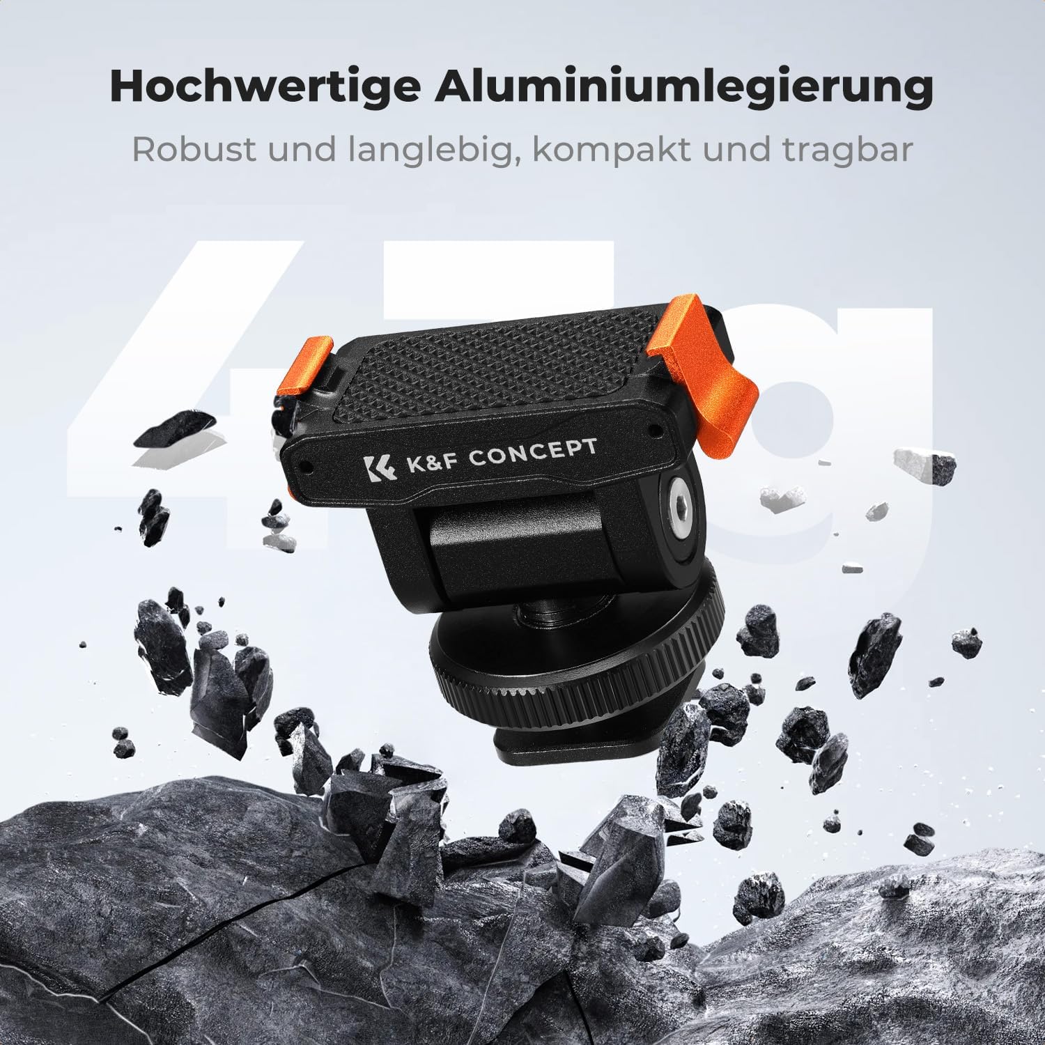 Thumbnail 4 de K&F CONCEPT magnetische Halterung für DJI Osmo Nano / Osmo Action 6 – Cold-Shoe-Mount mit 180° Neigung