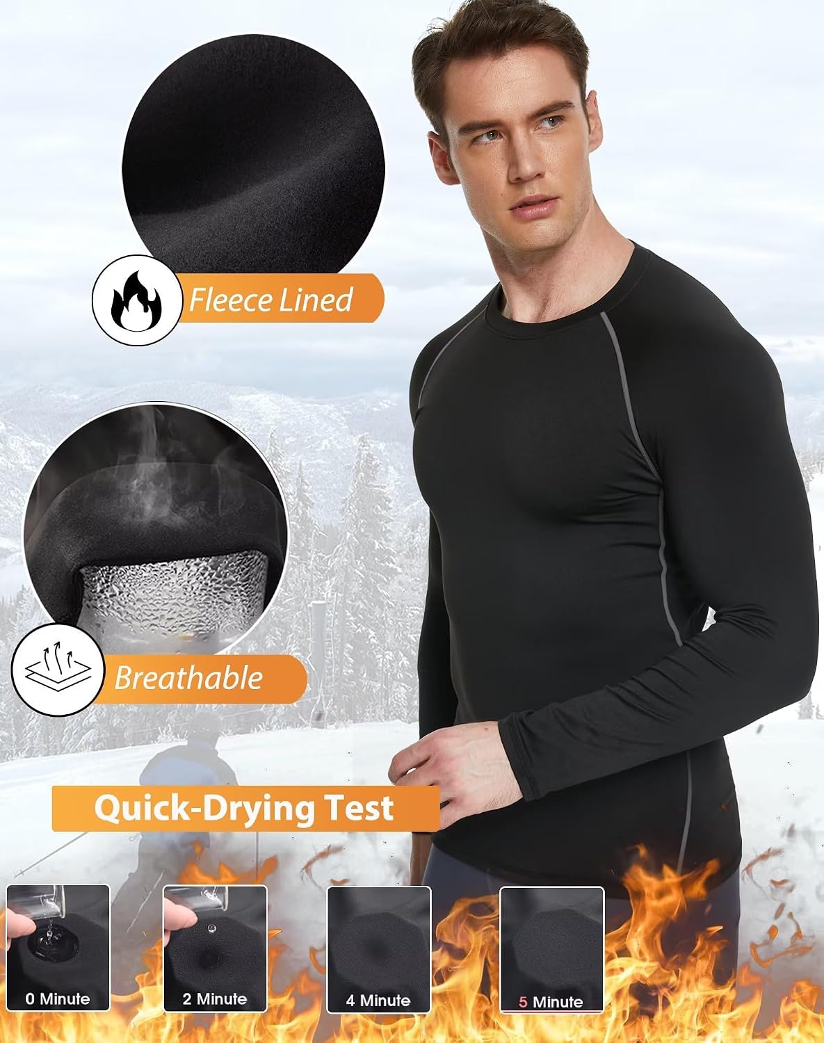 Detalle 2 de Thermal Compression Shirt 5-Pack