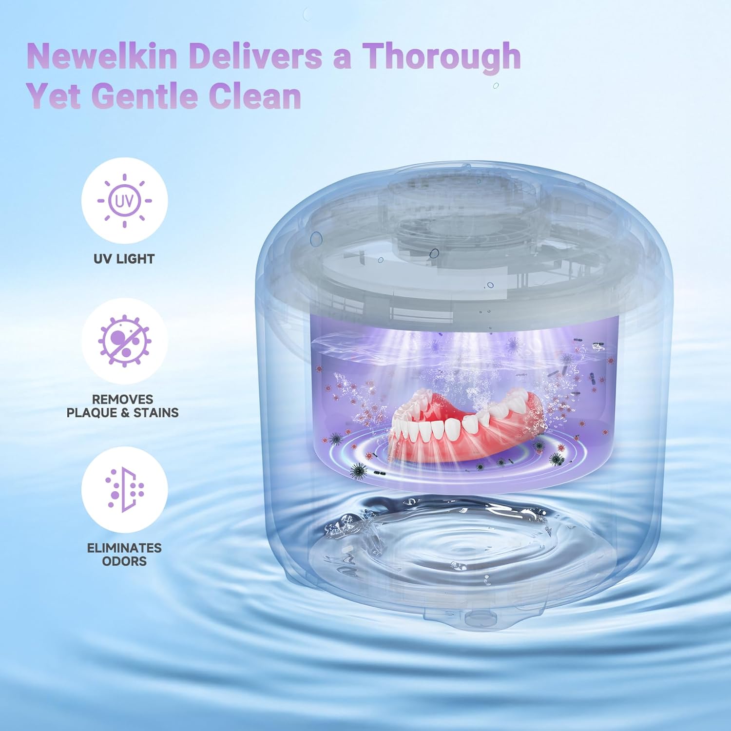 Thumbnail 2 de Ultrasonic Retainer Cleaner 25W Portable Ultrasonic Cleaning System