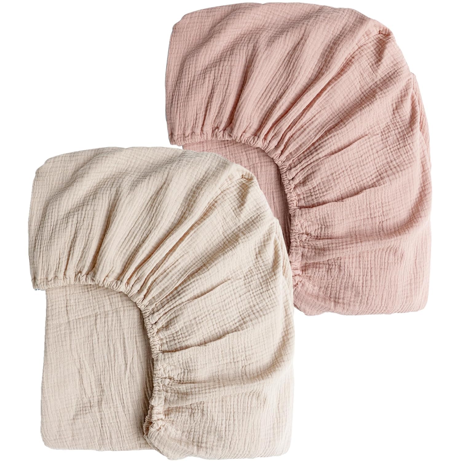 Thumbnail 6 de Konssy Muslin Crib Sheets 52"x28" for Baby Crib