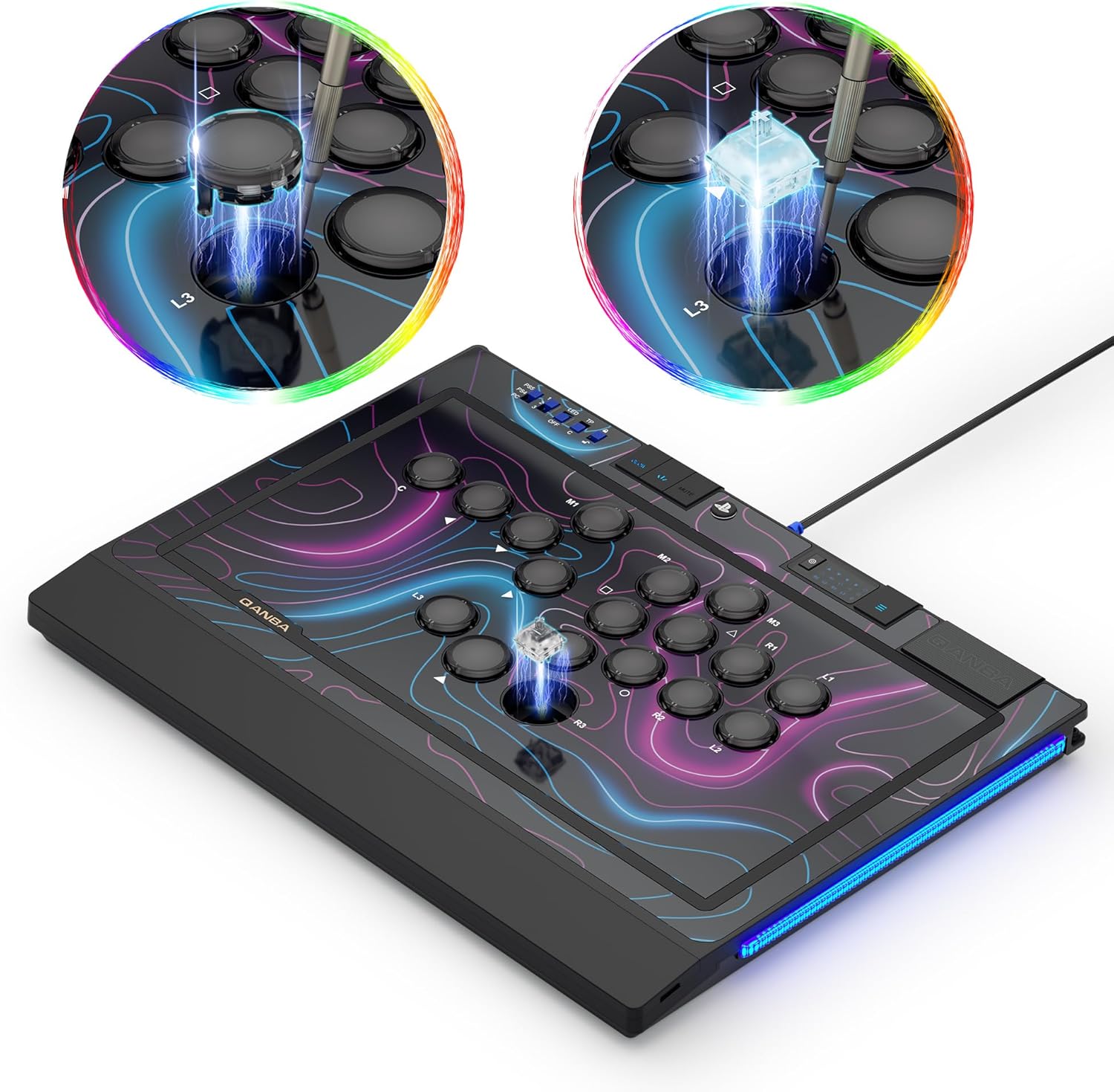 Thumbnail 2 de qanba Sapphire S1 leverless arcade controller
