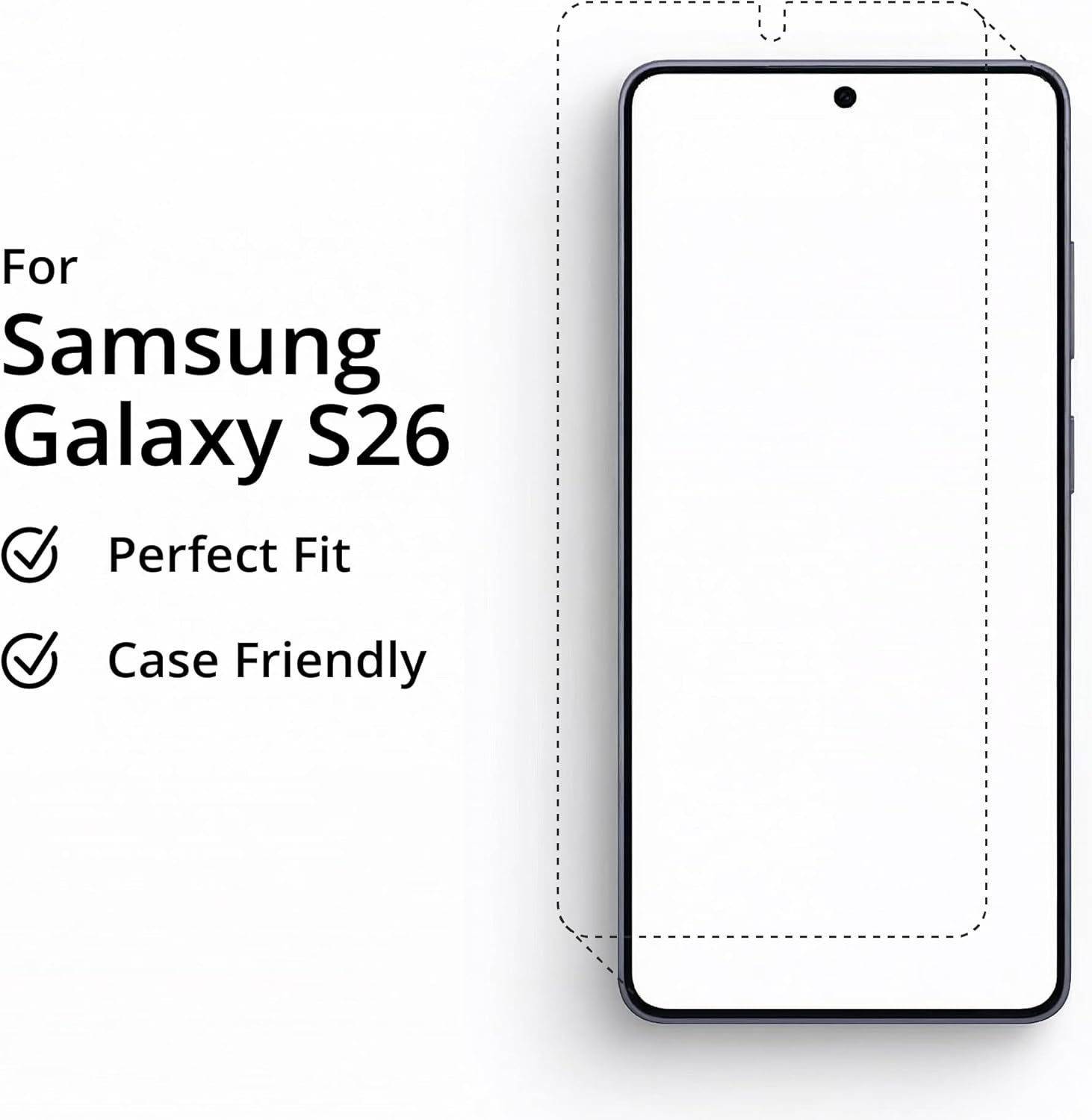 Detalle de BROTECT Pellicola Vetro Opaca per Samsung Galaxy S26 (3 Pezzi) – Anti-Riflesso, Durezza 9H