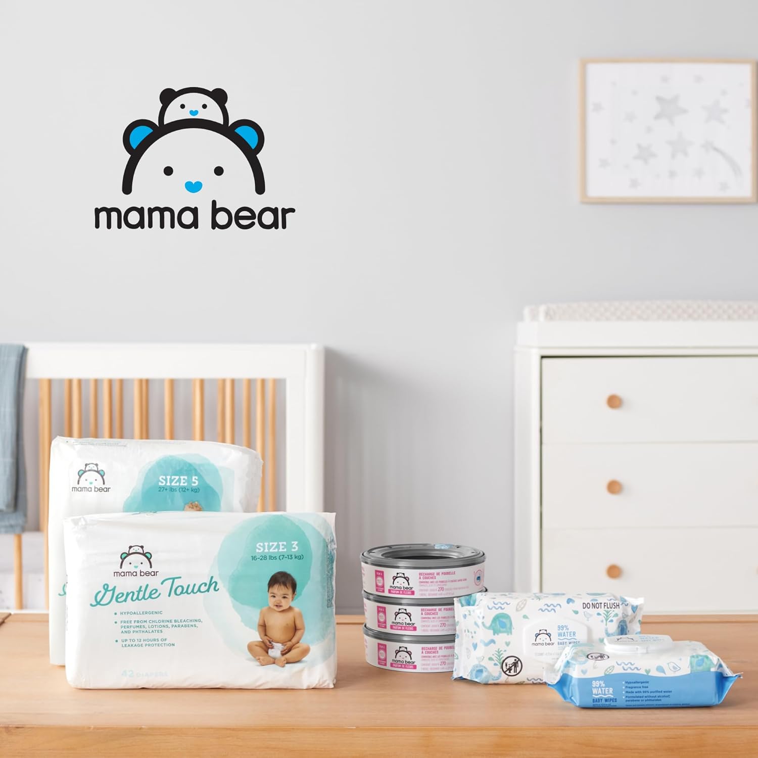 Thumbnail 6 de Amazon Mama Bear Blossoms Diaper Pail Refills 2160 count