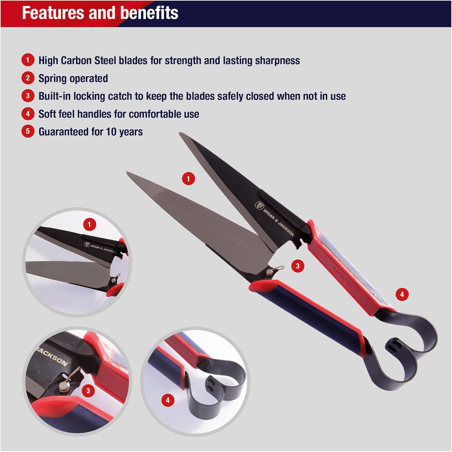 Thumbnail 1 de Spear & Jackson 4855TS Razorsharp Advantage Topiary Shear