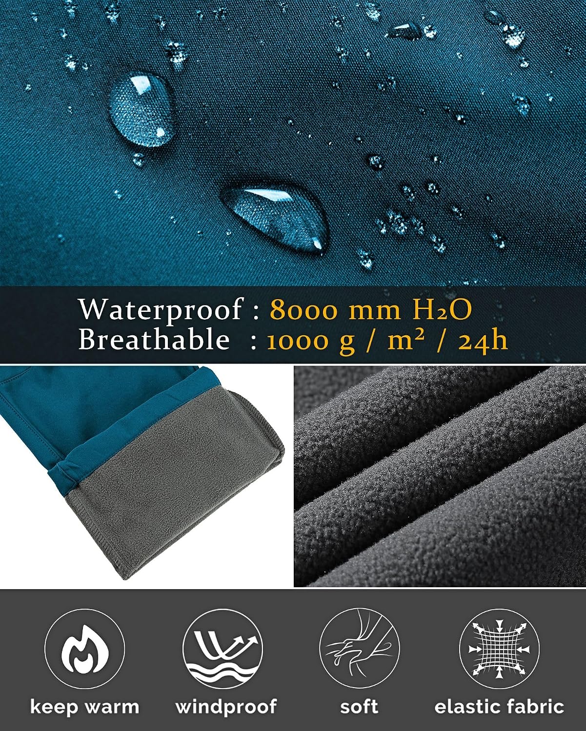 Detalle de 33000ft Womens Hiking Pants Waterproof