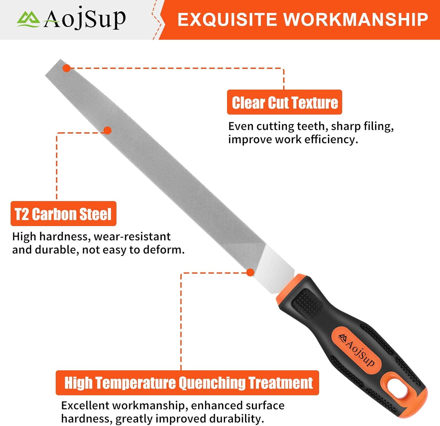 Thumbnail 5 de AojSup 17Pcs Metal File Set – 4X large files 🛠️