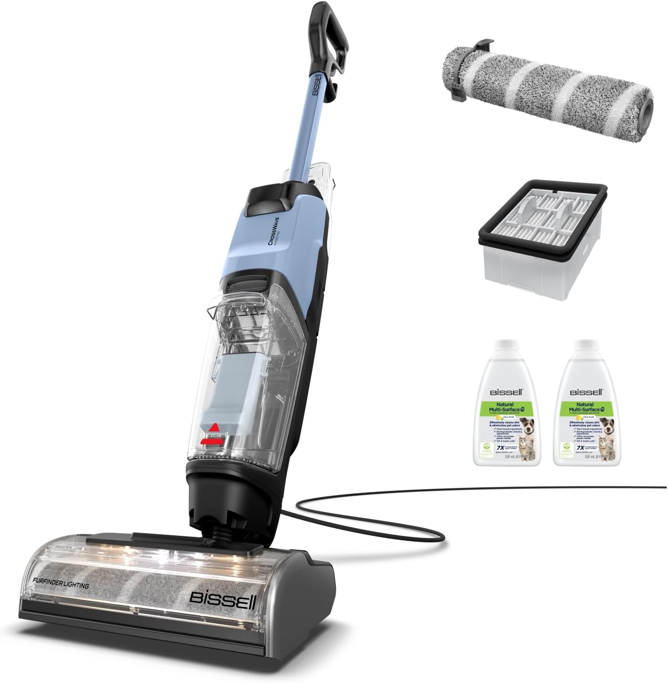 Thumbnail 1 de BISSELL CrossWave EdgeFind 4159N — Aspirateur laveur tout-en-un pour sols et poils d’animaux