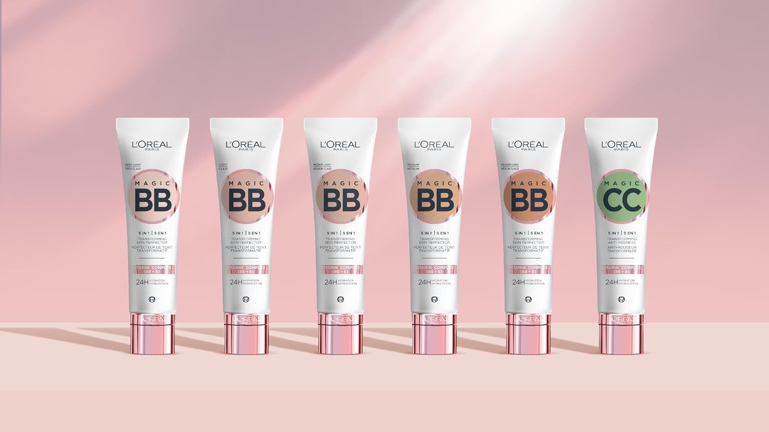Detalle 2 de L'Oréal Paris Magic BB Teint Optimierer getönte Tagescreme Nr. 02 Light (Hell) – 30 ml für 24h Feuchtigkeit