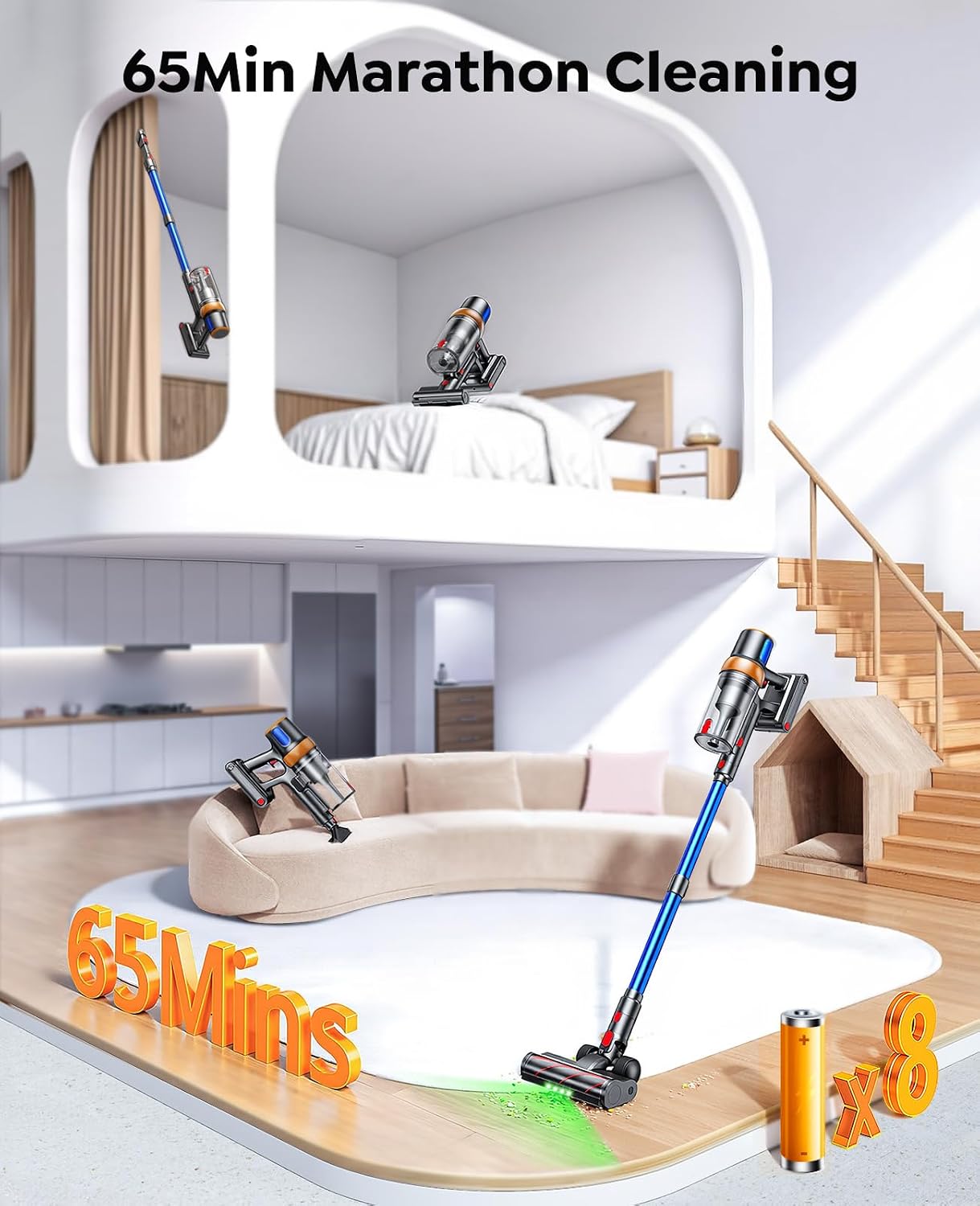 Thumbnail 2 de Cordless Vacuum Cleaner 50KPA 65Mins 🧹