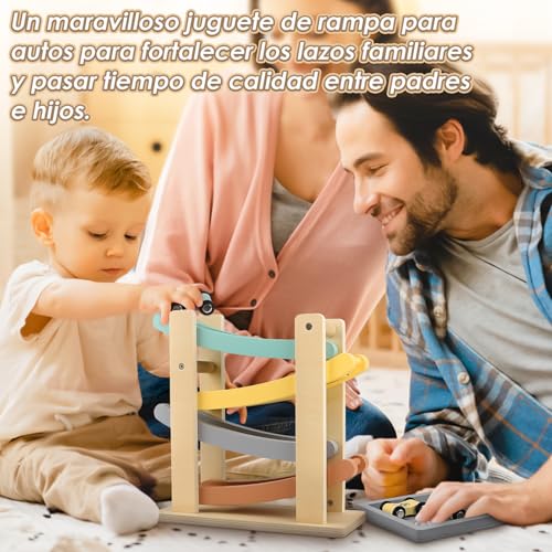 Detalle 2 de Vanplay Pista de Coches Montessori de Madera para Niños 1–2 Años