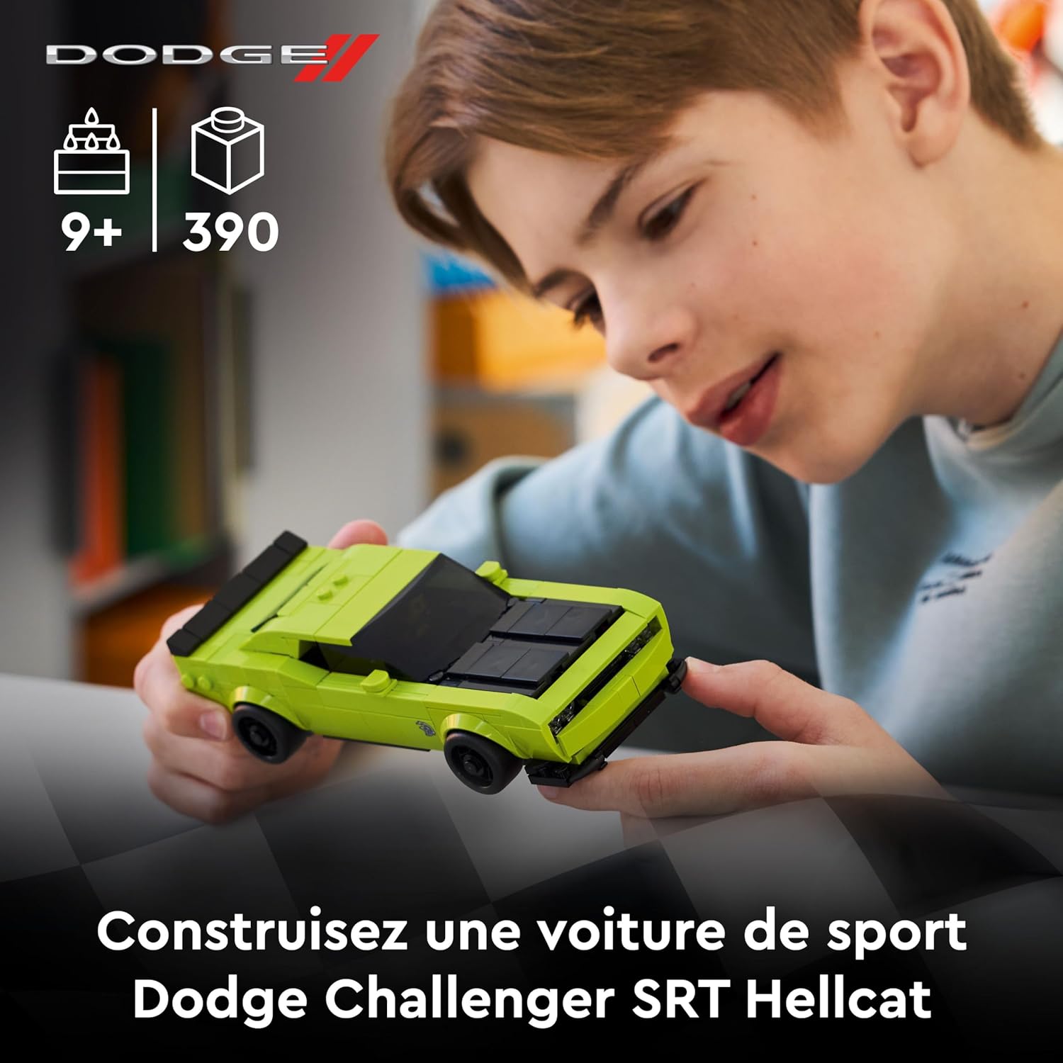 Thumbnail 1 de LEGO Speed Champions: Voiture de Sport Dodge Challenger SRT Hellcat (77237) – Maquette à construire et à exposer