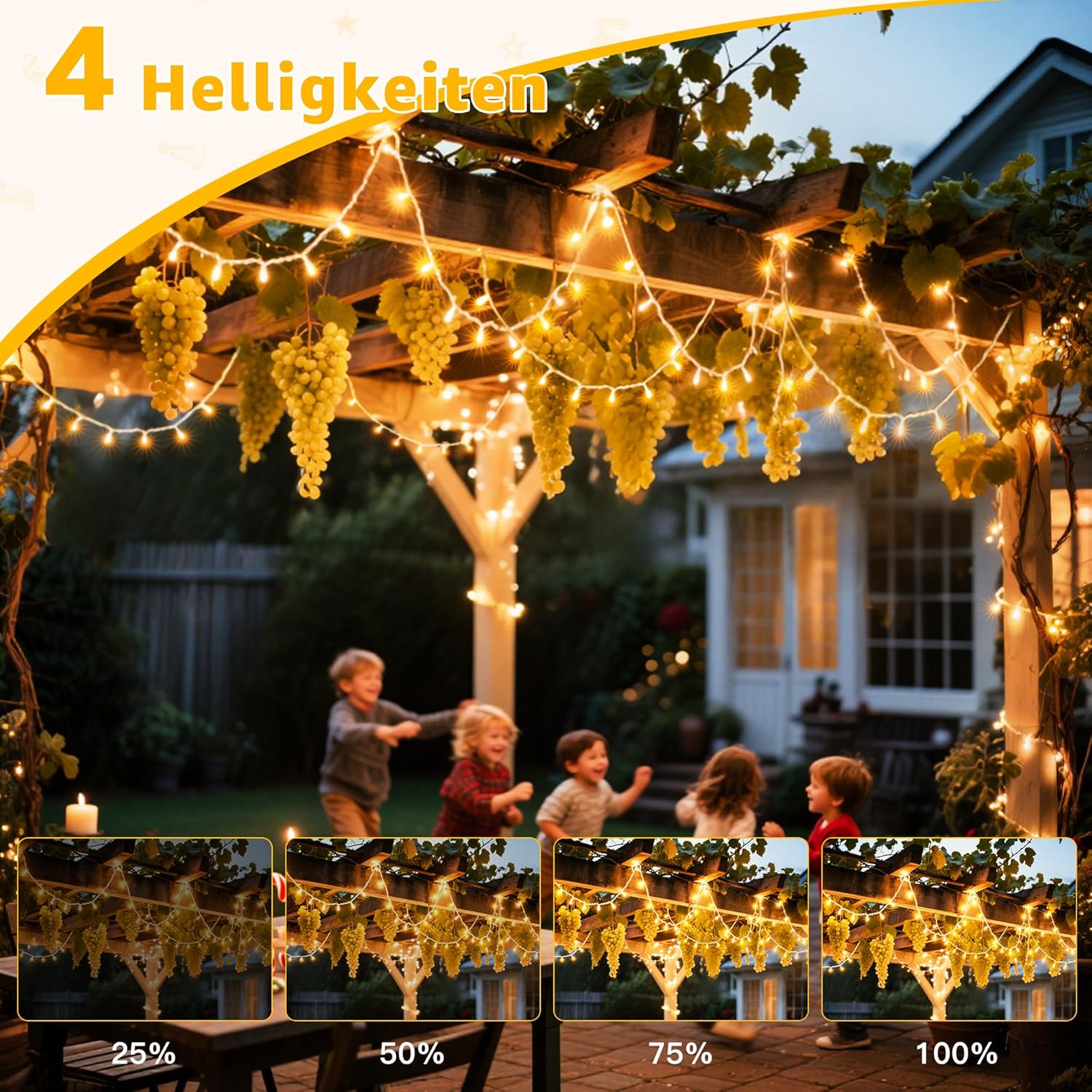 Detalle de Ollny Guirlande Lumineuse 80 m – 800 LEDs IP44, télécommande et 8 modes