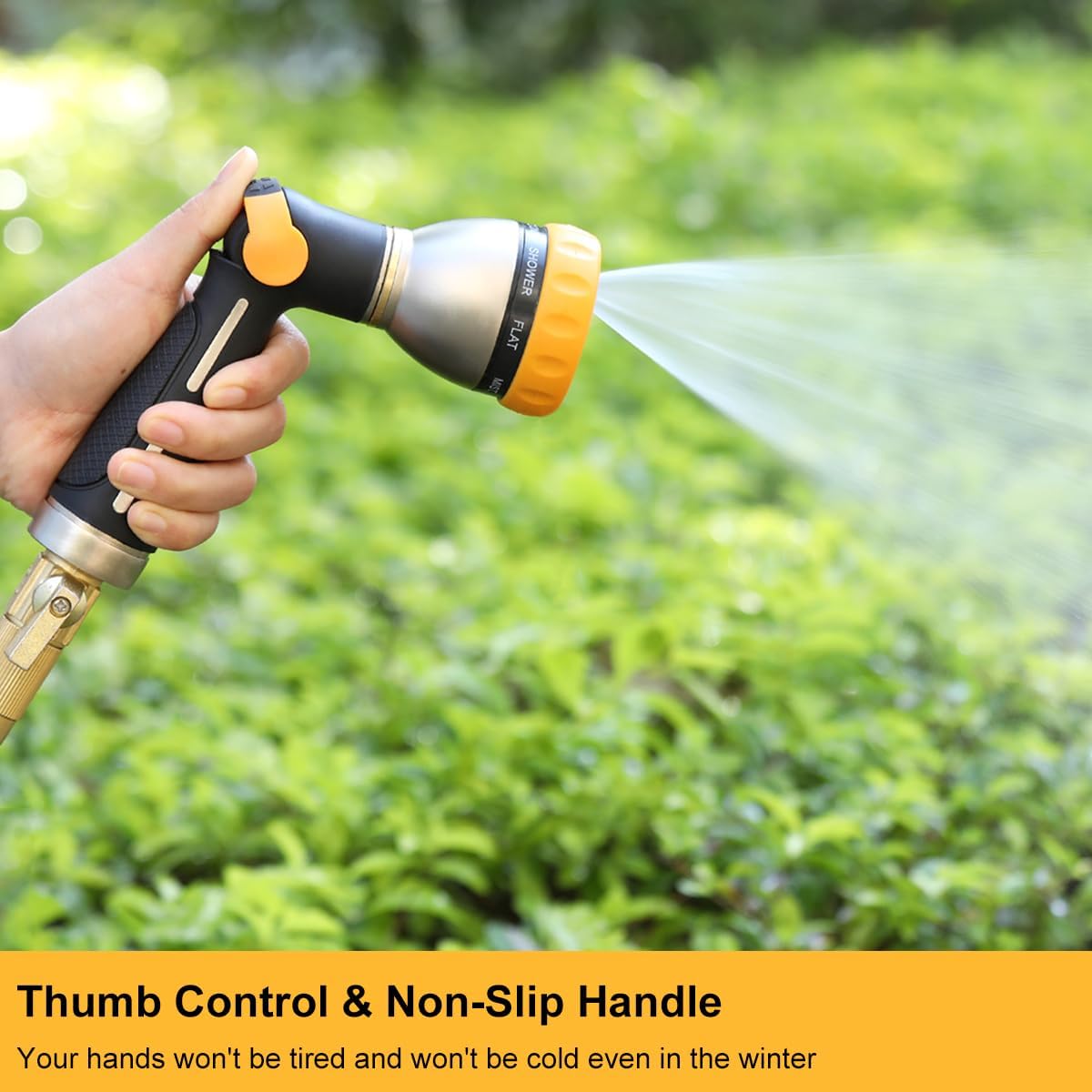 Thumbnail 1 de FANHAO Heavy Duty Metal Hose Spray Gun with Thumb Control and 8 Spray Patterns