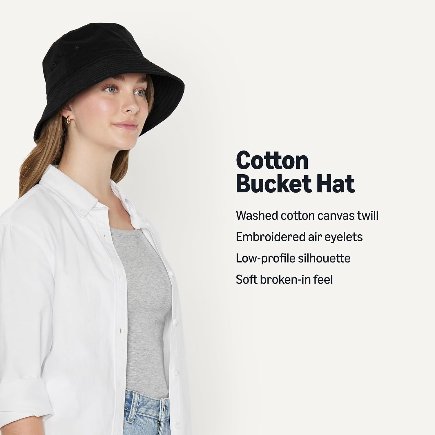 Detalle 2 de Amazon Essentials Women's Washed Cotton Bucket Hat