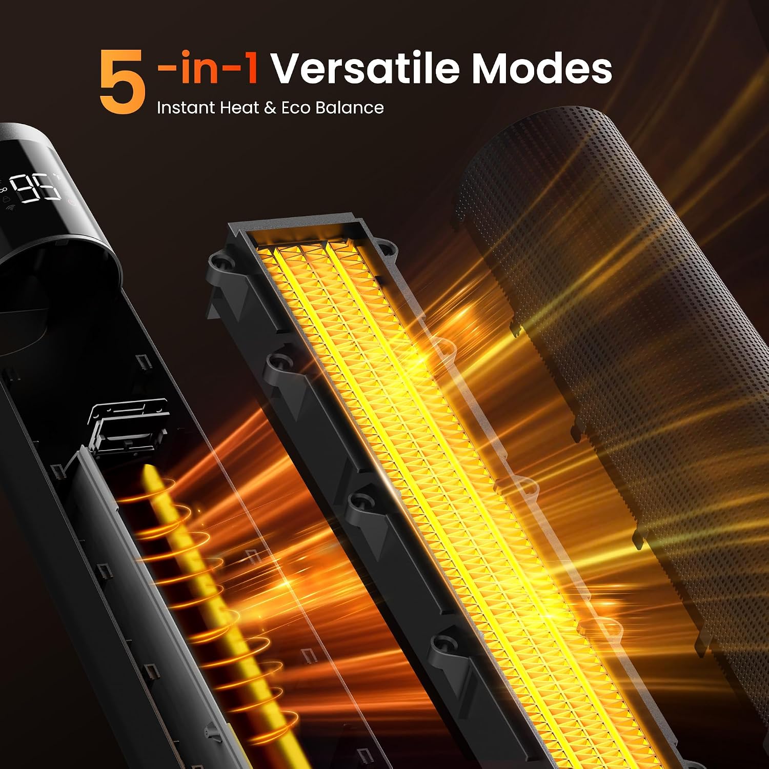 Detalle 2 de FLANUR PTC Ceramic Smart Heater 1500W