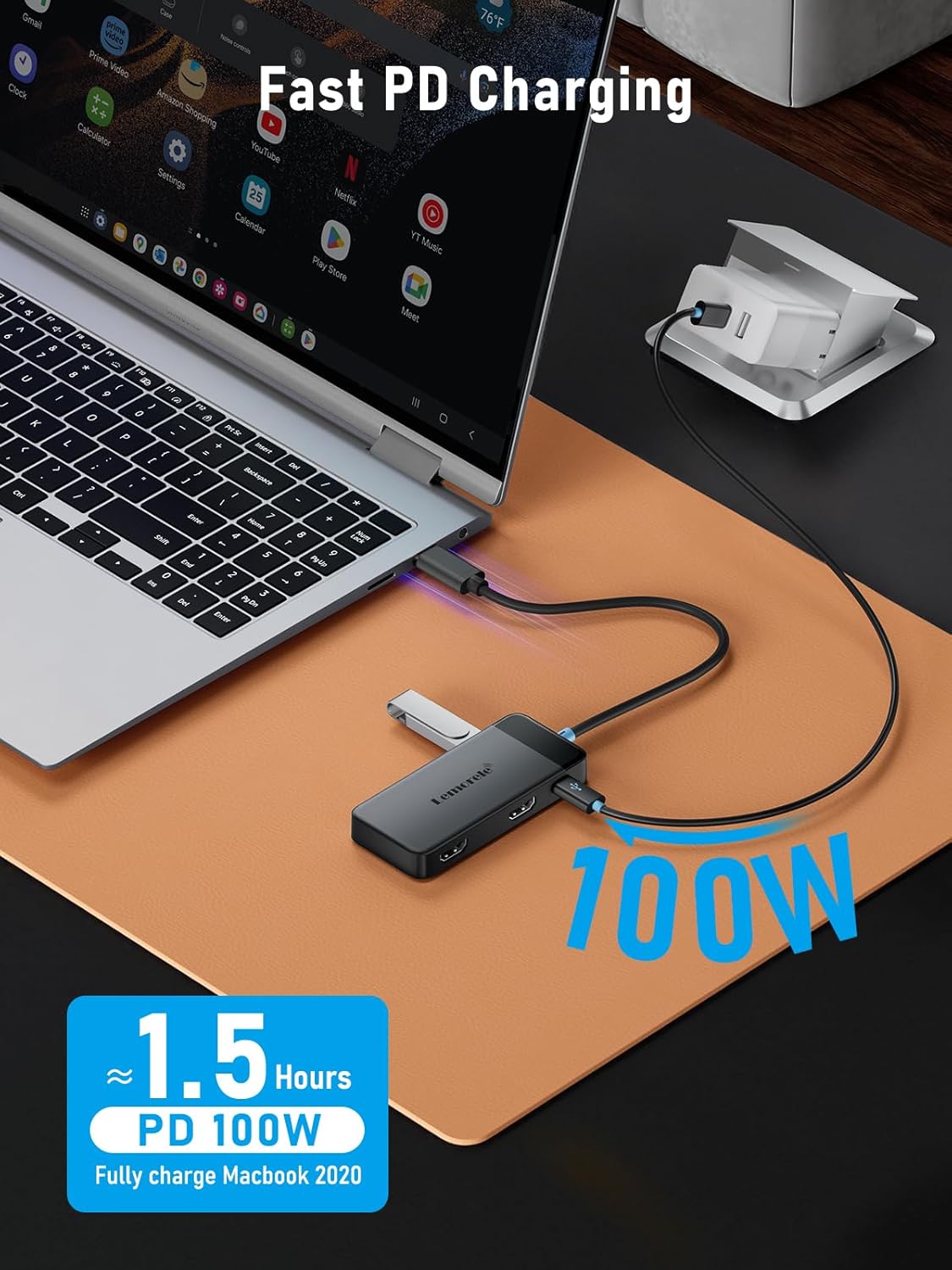 Thumbnail 6 de Lemorele Docking Station Dual Monitor 100W