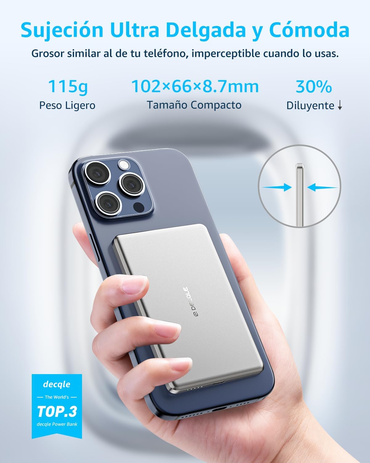 Thumbnail 1 de decqle Air Power Bank MagSafe 5000mAh